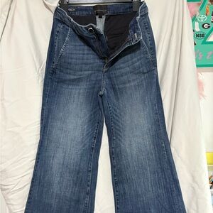 White House Black Market Blue Flare Jeans